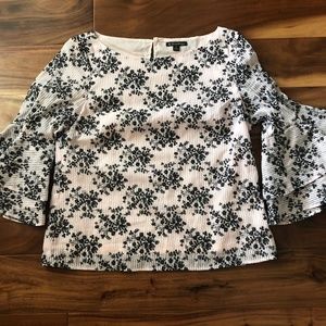 Brooks Brothers Poplin Bell Sleeve Blouse